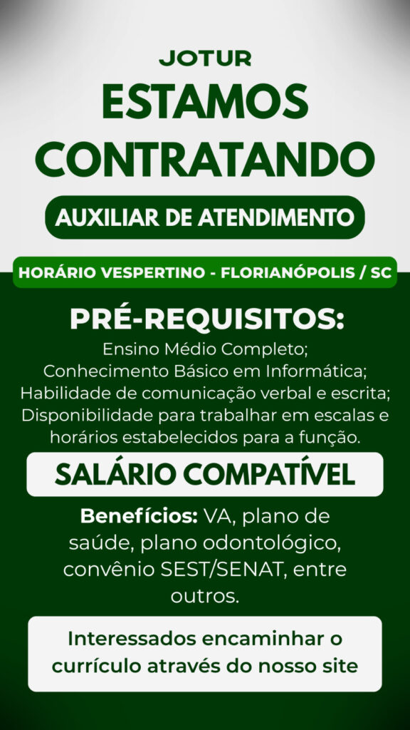 AGA ABERTA | AUXILIAR DE ATENDIMENTO